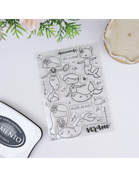 Glub clear stamps set | Alúa Cid