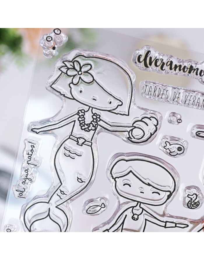 Glub clear stamps set | Alúa Cid