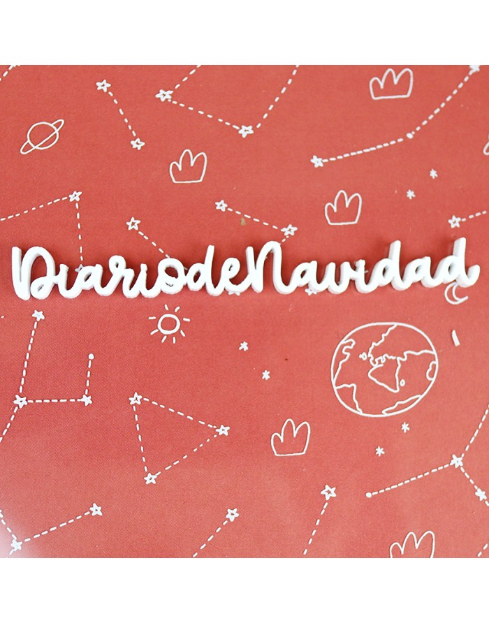 Acrylic word Diario de navidad