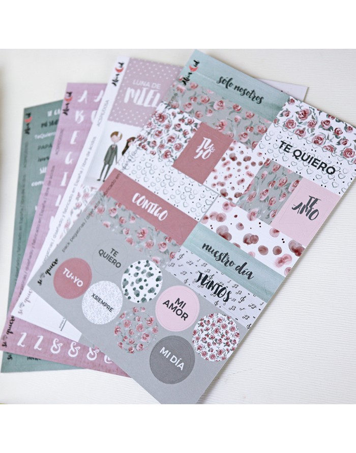 Sí quiero stickers set | Alúa Cid design