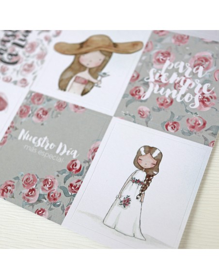 Sí quiero stickers set | Alúa Cid design