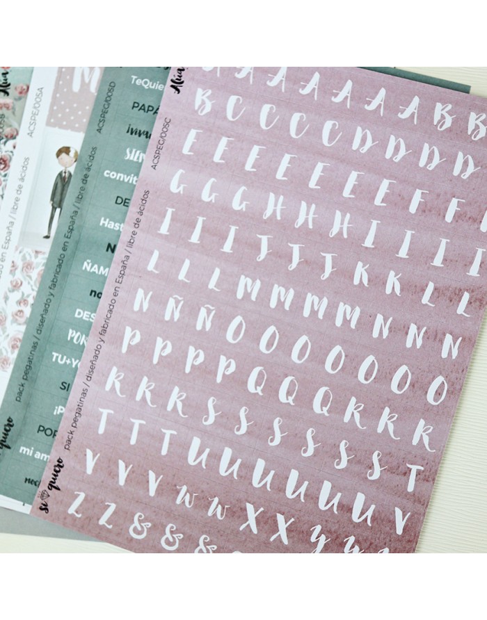 Sí quiero stickers set | Alúa Cid design