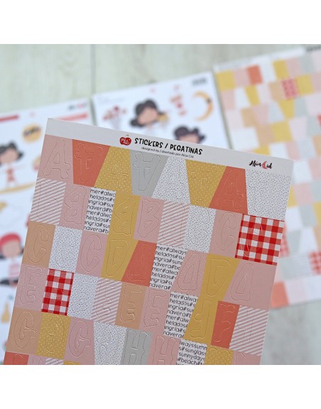 Letters stickers Picnic