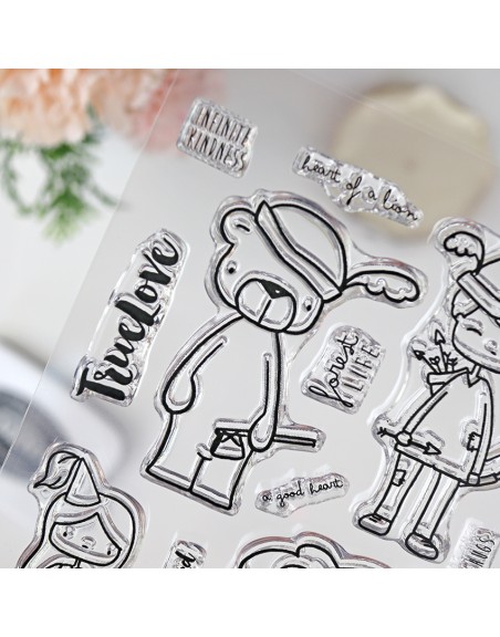 Stamp set 'Be brave' by Alúa Cid