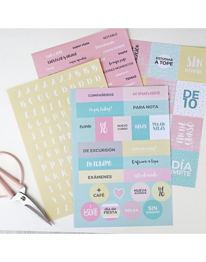 Todo lo que me proponga set of 4 stickers sheets | Alúa Cid