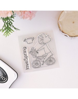 Love spring ENGLISH clear stamps set | Alúa Cid