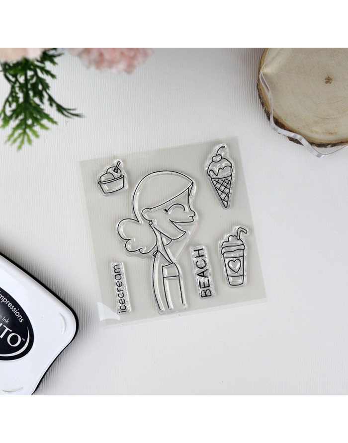 Beach ENGLISH clear stamps set | Alúa...