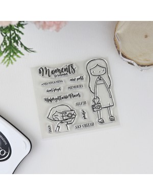 Say cheese ENGLISH clear stamps set | Alúa Cid
