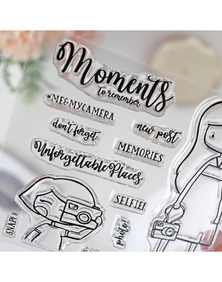 Say cheese ENGLISH clear stamps set | Alúa Cid