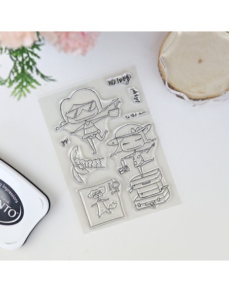 Holidays 2 ENGLISH clear stamps set | Alúa Cid