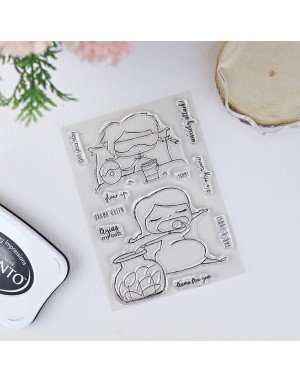 Dramafree ENGLISH clear stamps set | Alúa Cid