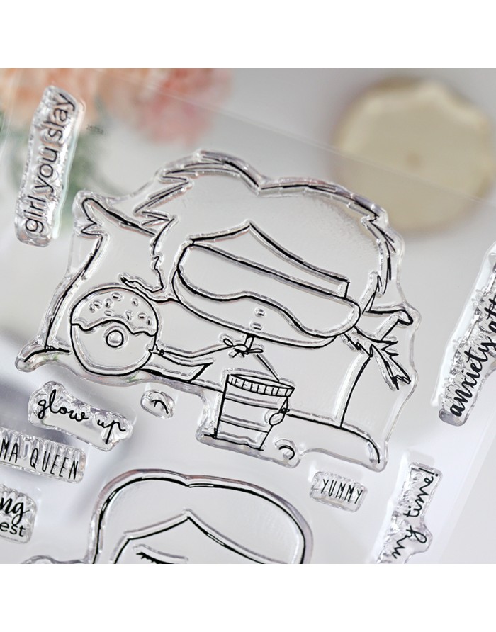 Dramafree ENGLISH clear stamps set |...