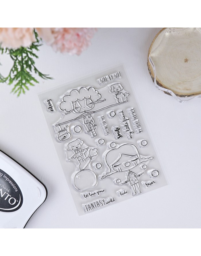 Circus ENGLISH clear stamps set |...