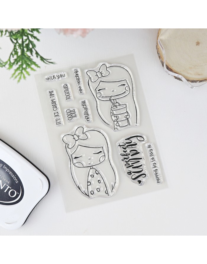 A perfect sunday ENGLISH clear stamps...