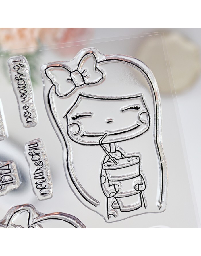 A perfect sunday ENGLISH clear stamps...