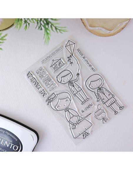 Practically perfect ENGLISH clear stamps set | Alúa Cid