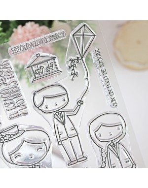 Practically perfect ENGLISH clear stamps set | Alúa Cid 2