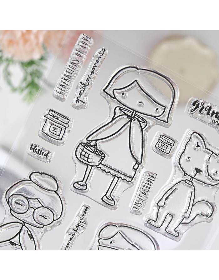 Grandmas ENGLISH clear stamps set |...