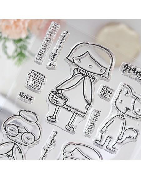 Grandmas ENGLISH clear stamps set | Alúa Cid