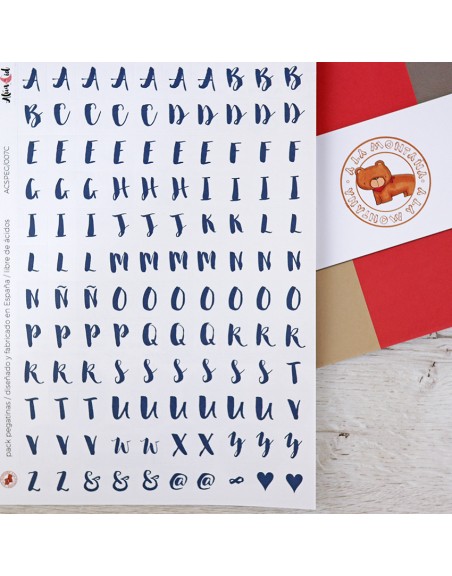 Set of 4 Stickers Sheet, A.Cid, A la montaña