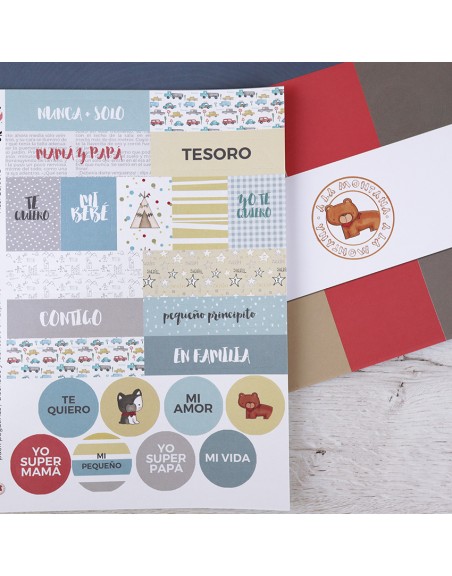 Set of 4 Stickers Sheet, A.Cid, A la montaña