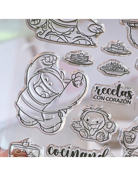 Yeti cocina clear stamps set | ClearMi