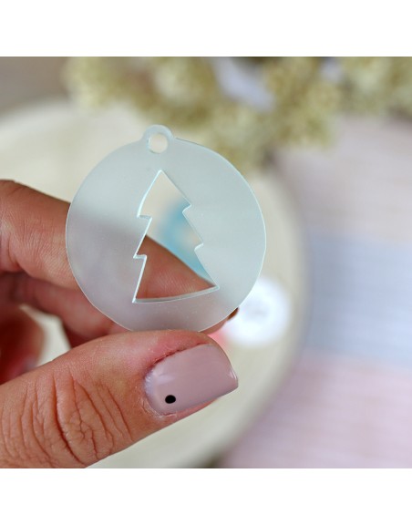 Set of marzipan methacrylate medallions