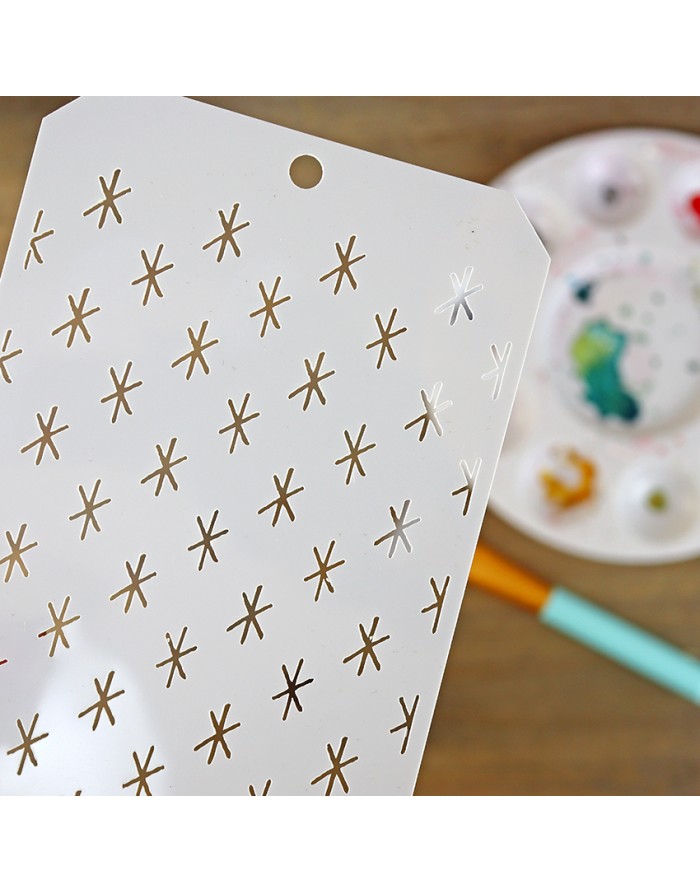 Nieve Mazapán stencil | Alúa Cid design