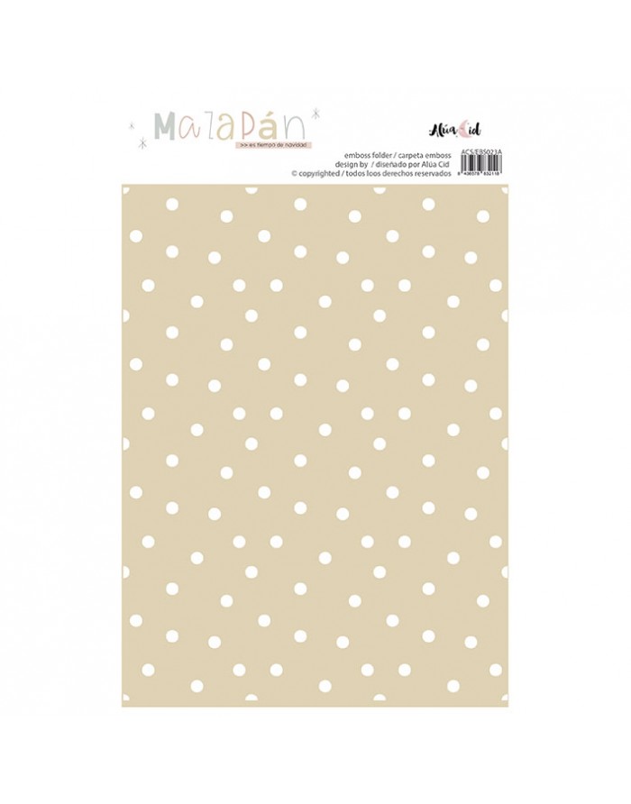 Dots embossing folder - 'Mazapán' Dots embossing folder - 'Mazapán'