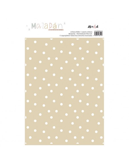 Dots embossing folder - 'Mazapán'