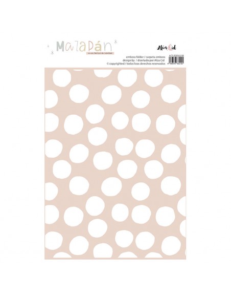 Maxi Topos Mazapán emboss folder | Alúa Cid design