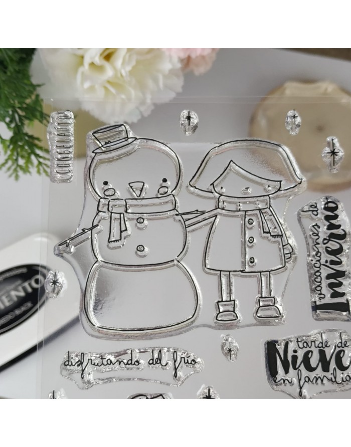 Winter Vacation Stamp Winter Vacation Stamp