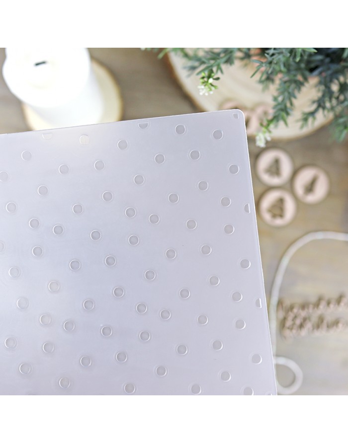 Dots embossing folder - 'Mazapán' Dots embossing folder - 'Mazapán'