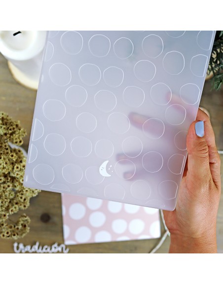 Large Dots embossing folder - 'Mazapán'