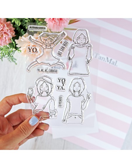 Yo y ya clear stamps set | Alúa Cid
