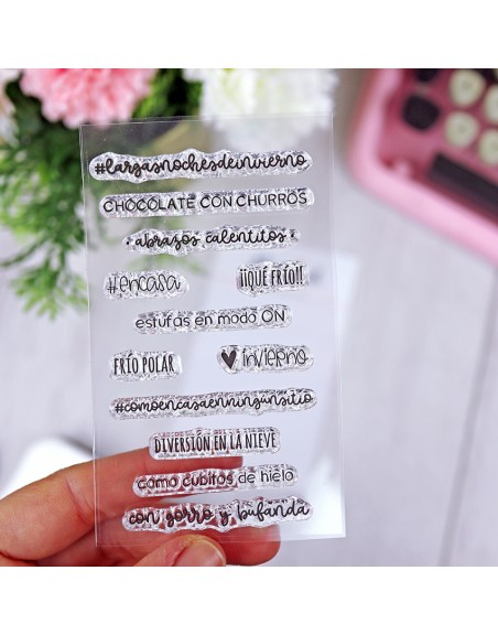 Momentos de invierno clear stamps set | Alúa Cid