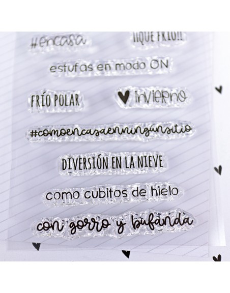 Momentos de invierno clear stamps set | Alúa Cid