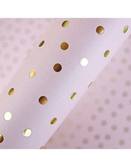 Rosa Golden dots special paper | COCO Basic collection by Alúa Cid