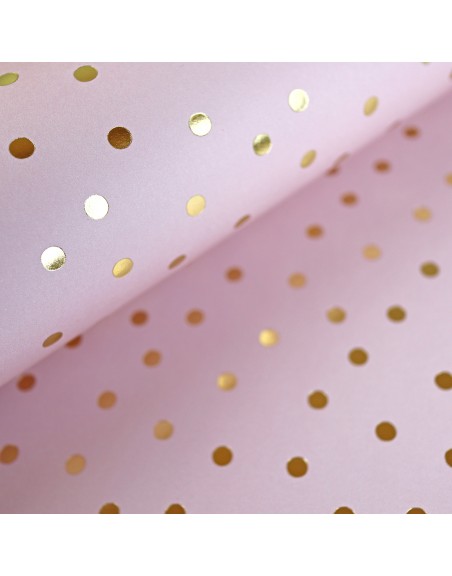 special paper gold polka dots Pink
