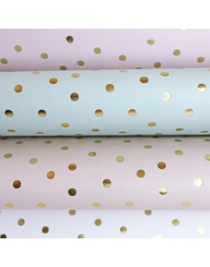 Special paper gold polka dots Peach 2
