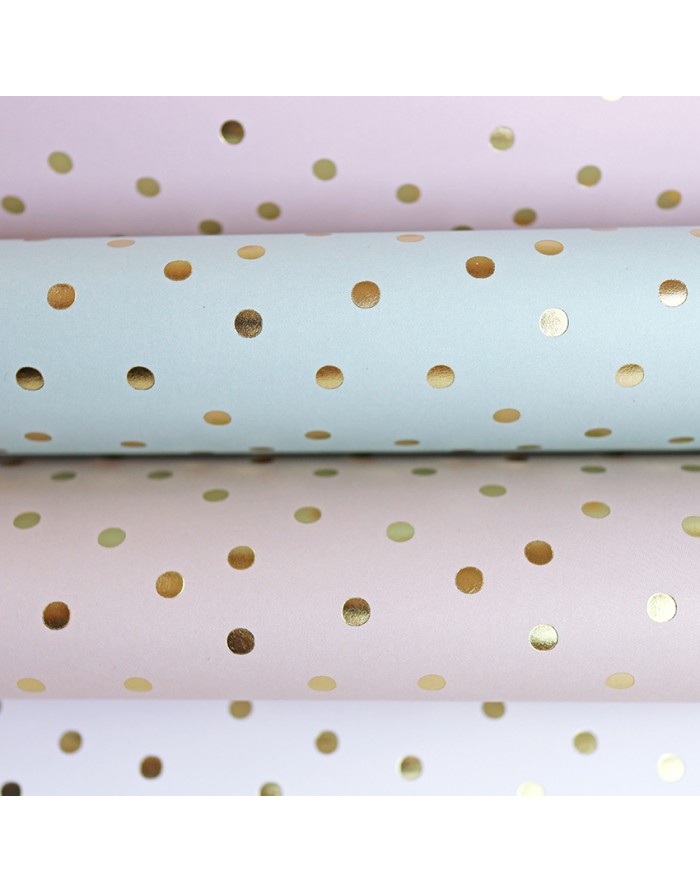 Special paper gold polka dots Peach Special paper gold polka dots Peach