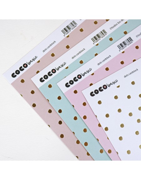 Melocotón Golden dots special paper | COCO Basic collection by Alúa Cid