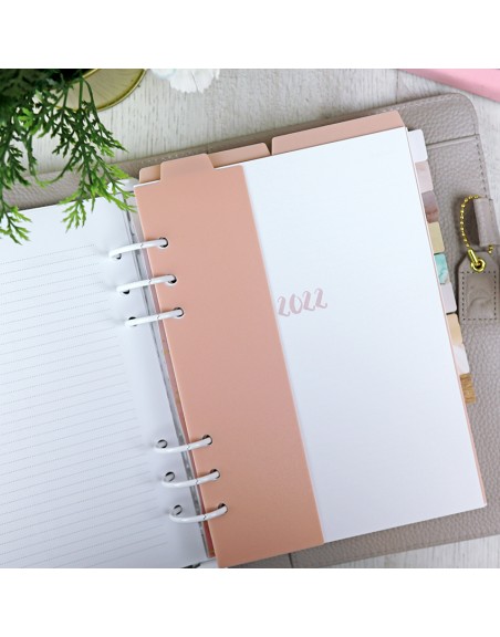 Set planner dividers A5 Rosa Opaco