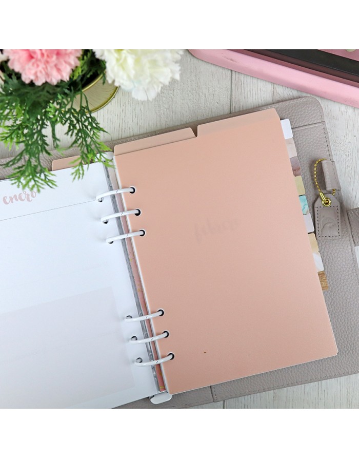 Set planner dividers opaque pink