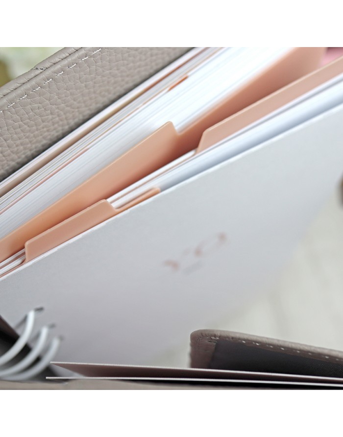 Set planner dividers A5 Rosa Opaco