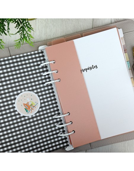 Set planner dividers opaque pink