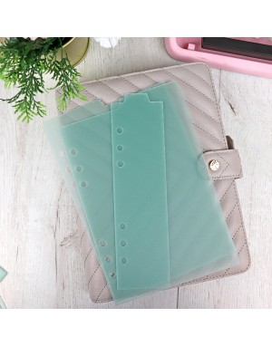 Set planner dividers A5 Menta Translúcido