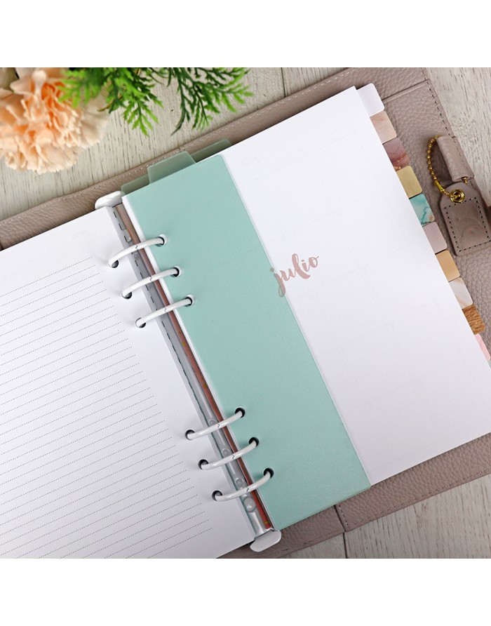 Set planner dividers translucent mint Set planner dividers translucent mint