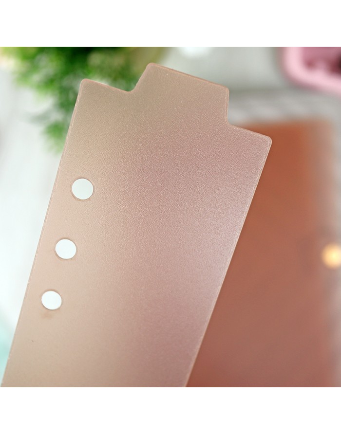 Set planner dividers translucent pink