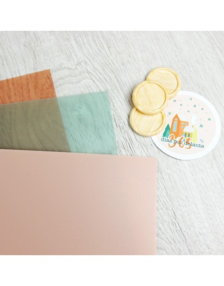 Set planner dividers translucent pink